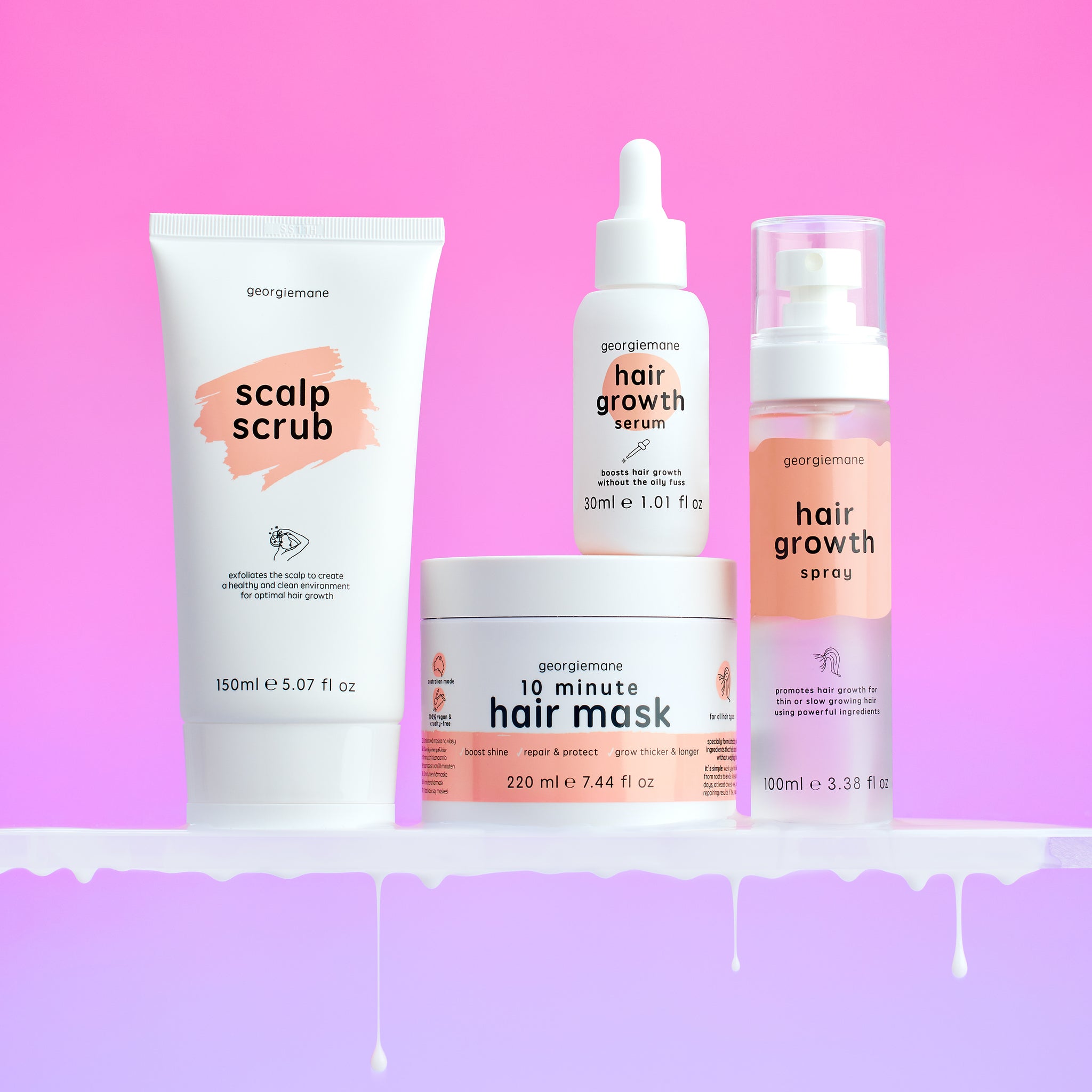 Georgiemane store haircare bundle with FREE gift